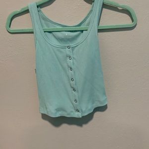 like a light blue going into teal color